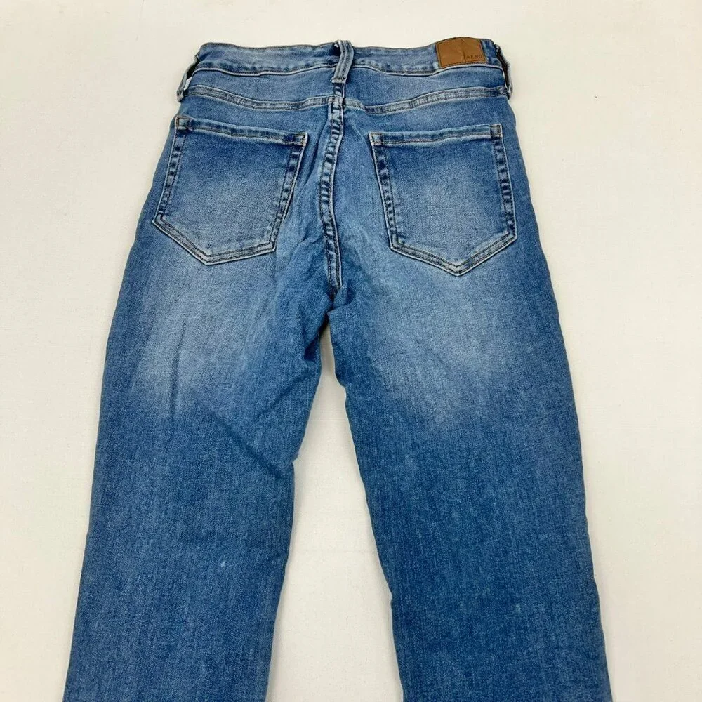 Aeropostale Womens Distressed Jeggings Five Pocket Size 4 - Picture 6 of 9